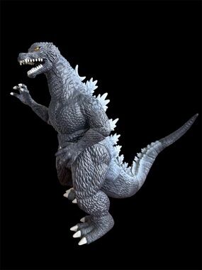 Gray Godzilla-Style Reptile Figurine Toy - Gray